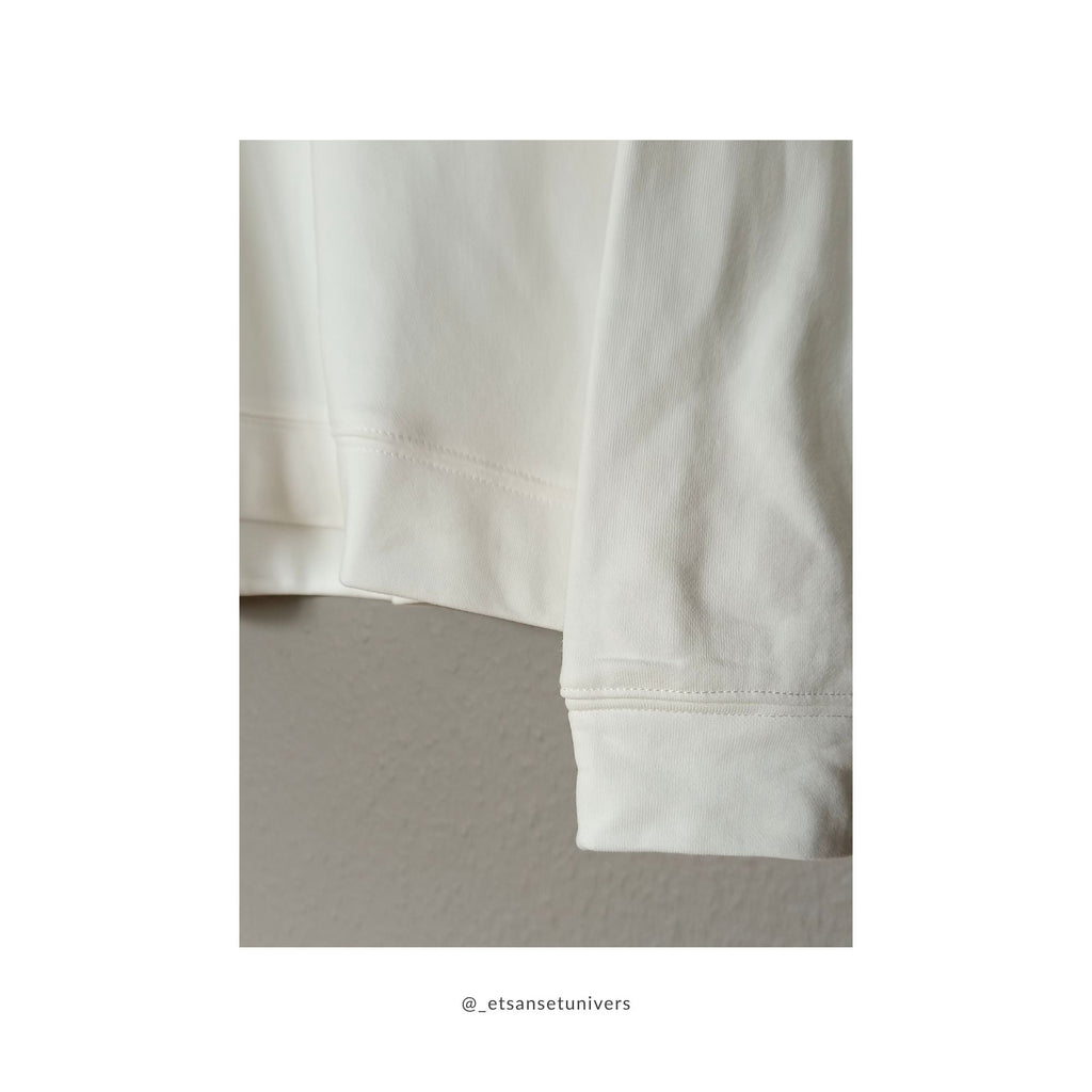 Sweatshirt - Elegant hvid